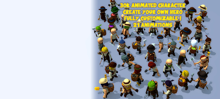 پکیج ۳۰۰۰Animated Characters
