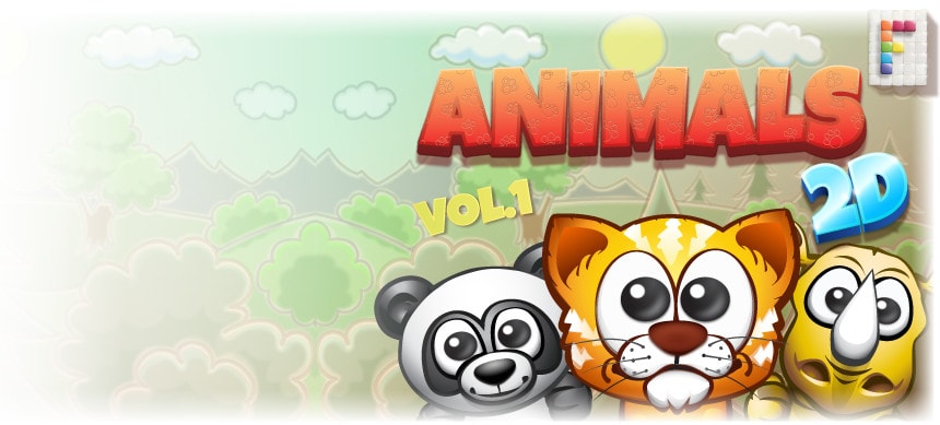 پکیج Animals 2D Vol. 1