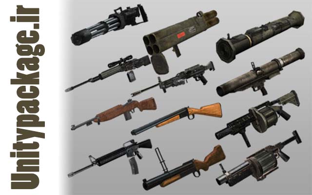 FPS Guns 12 Pack (unitypackage.ir)