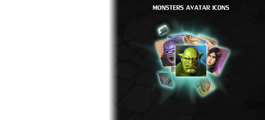 پکیج Monsters Avatar Icons